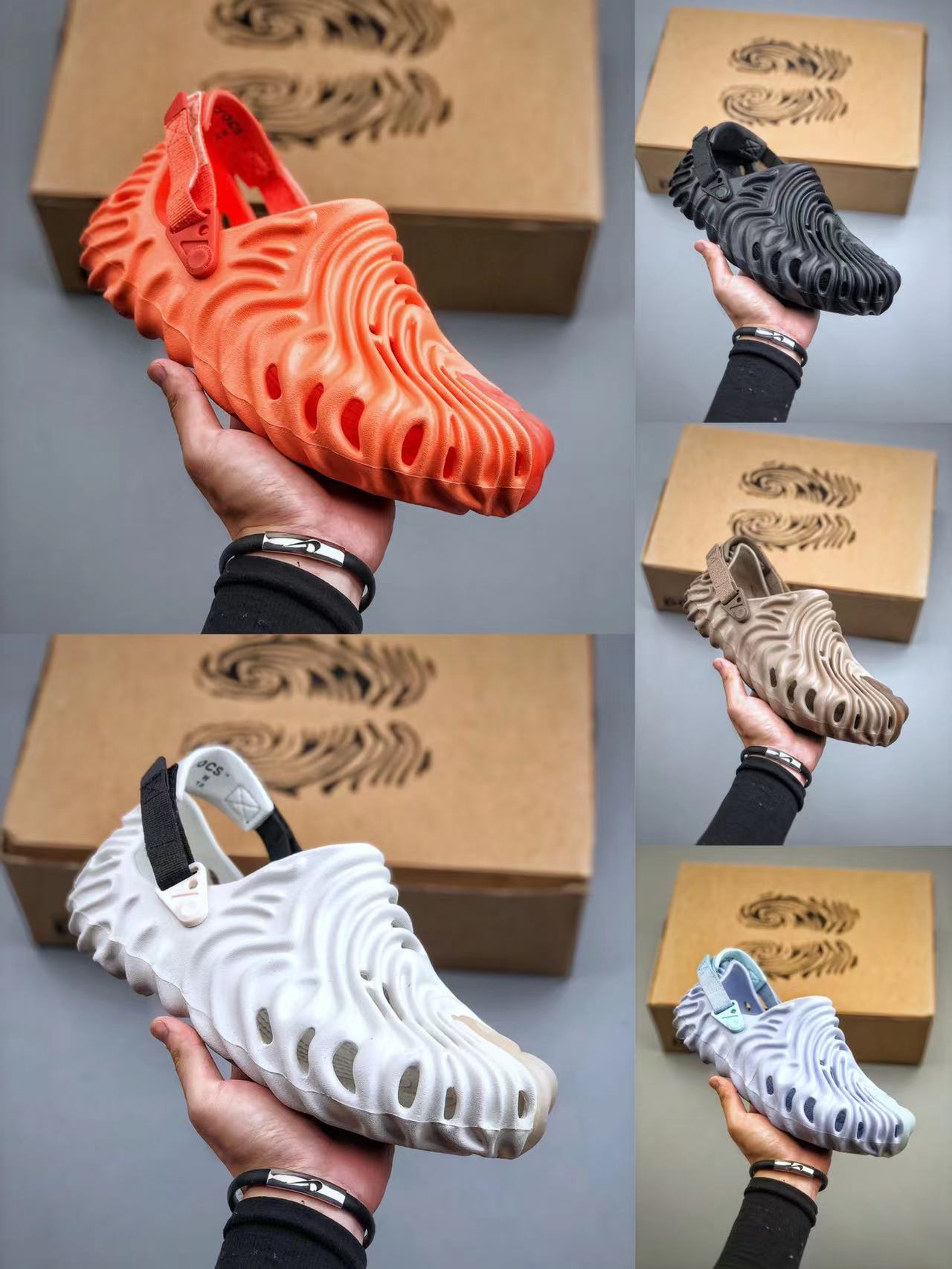 

Designer Foam Sandals Pollex Clog Slides Slippers Men Women White Green Slippers Luxury Shoes Flip Flops Platform Scuffs Sandal, Color9