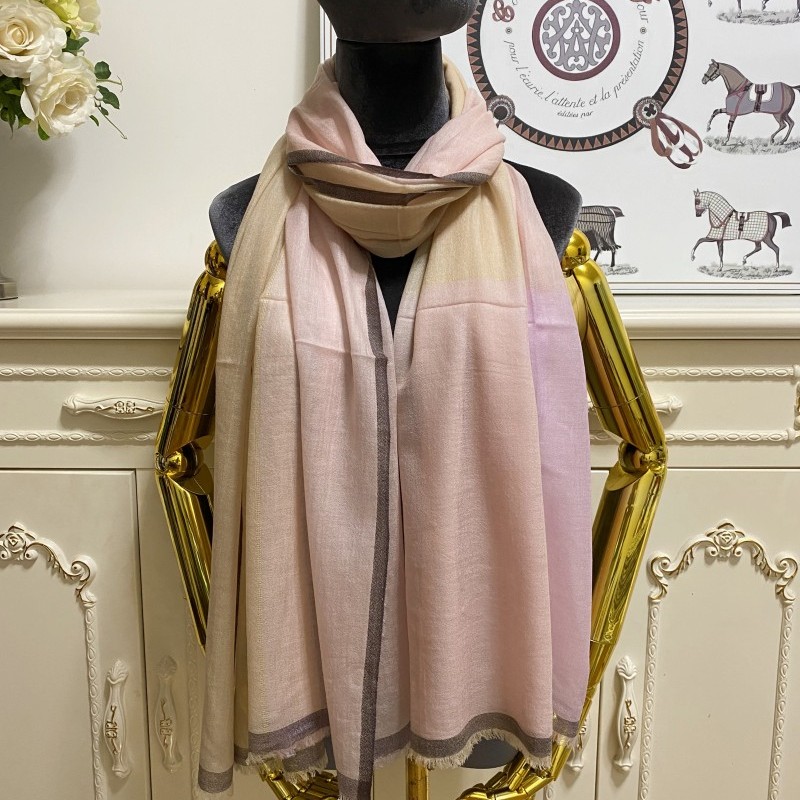 

women's long scarf scarves shawl 100% cashmere material pink embroidery letters plain big size 200cm - 90cm