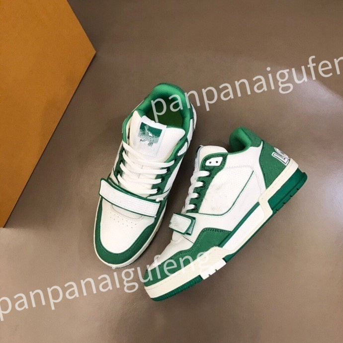 

2023 Luxurys Designer Running Shoes brand Sneakers Fashion Shoe White Black Leather men women Espadrilles Flats Lace Up Platform Trainers, 02