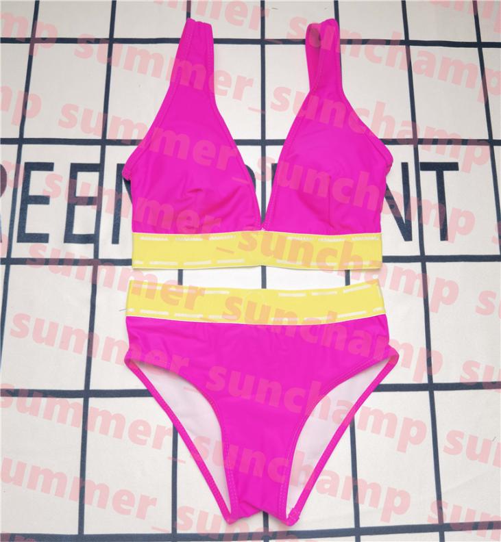 

Letter Swimwear Padded Bra Bikini Women Sexy Swimsuit Summer Beach Party Bathing Suit3856278