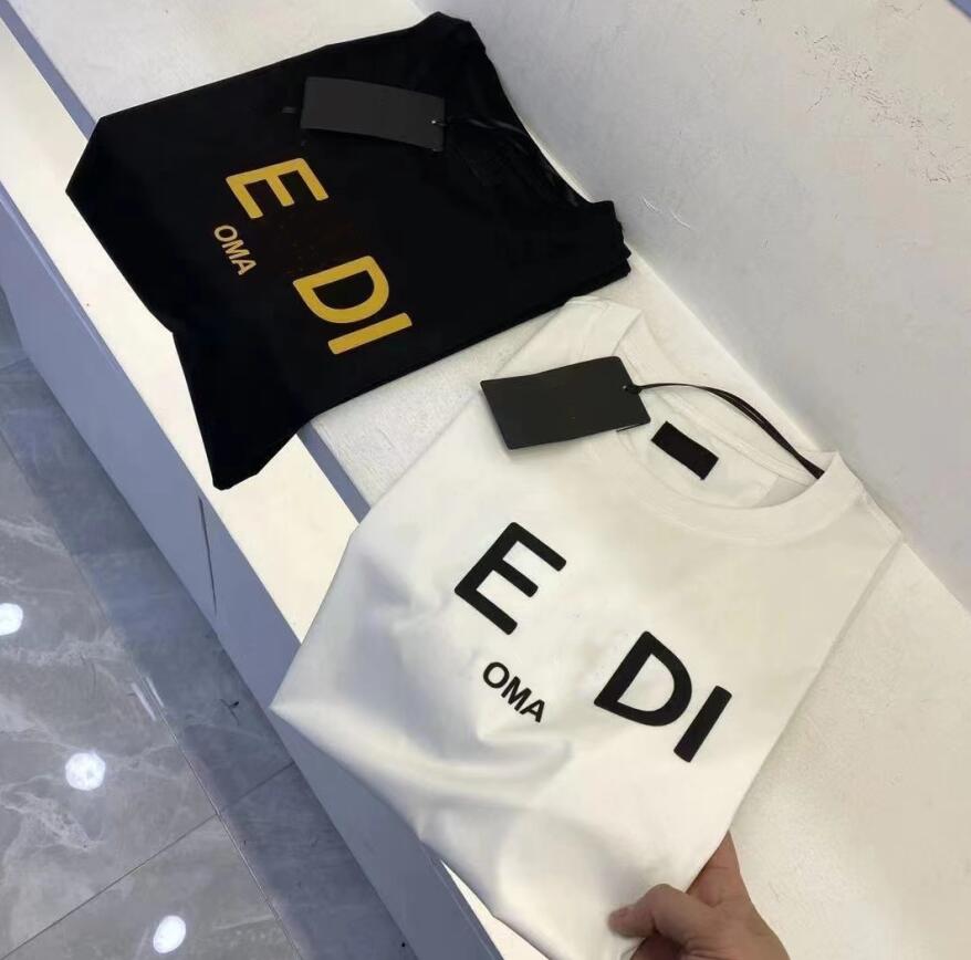 

2023 Fashion T Shirts Mens Women Designers T-shirts Tees Apparel Tops Man S Casual Chest Letter Shirt Luxurys Clothing Street Shorts Sleeve Clothes Bur Tshirts M-4XL, Black