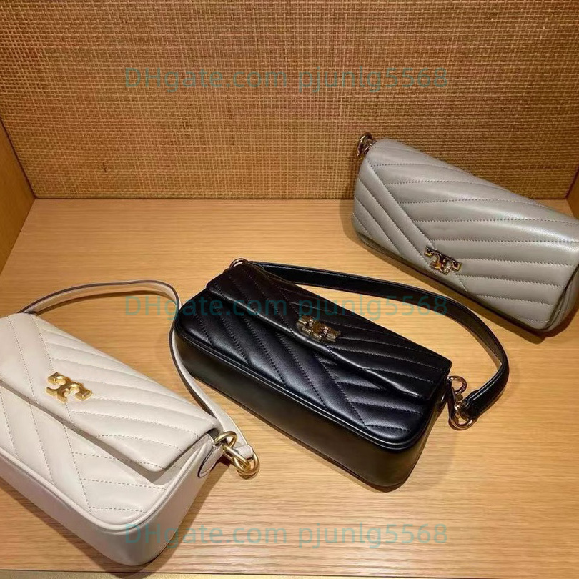 

High Quality Plain Fashion Designer Luxury bags Lambskin TotesQuilted V-Shaped Clutch Bags Chain shoulder crossbody Classic flap Women purse Small Size, White