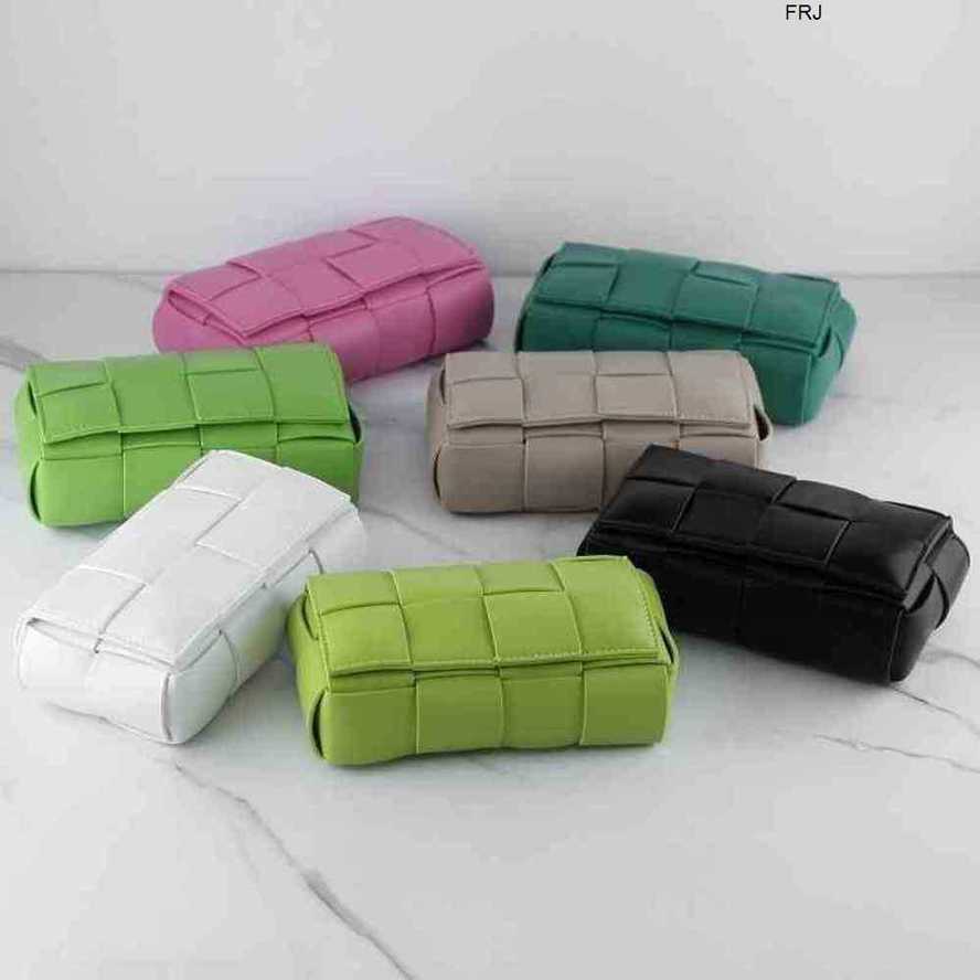 

Designer Bottegas Bags Venetas Cassettes Chest Handbags 2023 Female Waist Single Shoulder Diagonal Real Leather s Pillow Woven Ba D31d, Dark green