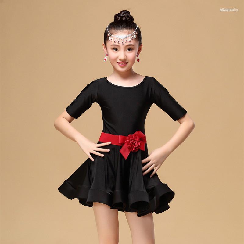 

Stage Wear Students Children Kid Latin Dancewear Competition Dancing Clothing Girl Dance Costume Child Ballet Dress