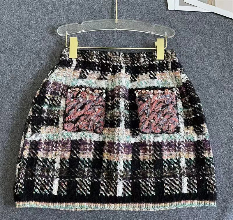 

Chan home 2023 new Women's Spring summer short skirt Brand dress sexy dress dinner classic designer fashion spring top-grade CCC Print short skirt Mother's Day gift, Multi