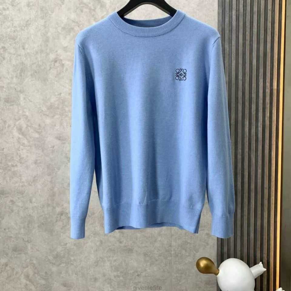

Designer Fashion Clothing Mens Sweaters Loewe Embroidered Autumn and Winter Sweater Mens Round Neck Sweater Thickened New Casual Cashmere Sweater Hoodies Streetw, Shipping fee