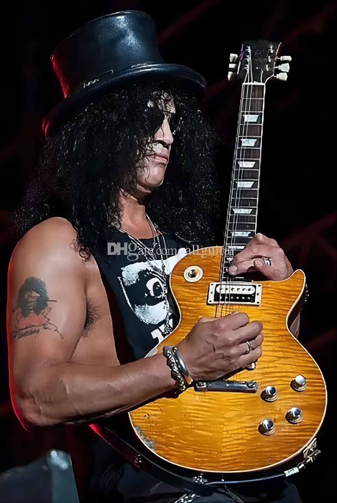 

Relic SLASH #5 AFD MURPHY AGED SIGNED Appetite lp Electric Guitar For Destruction Tiger Stripes Maple Top