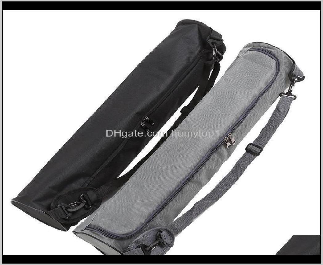 

Bags 7215Cm Portable Mat Canvas Waterproof Ding Storage Bag Carrier Yoga Sports Backpack Black Gray Color Dzwry Xqxba6042224