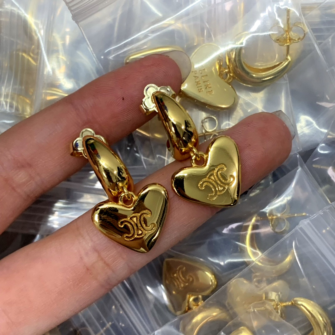 

New designed TRIOMPHE Arch lover PEADANT EARRINGS IN BRASS WOMEN EAR STUDS Designer Jewelry CE LINE9011106