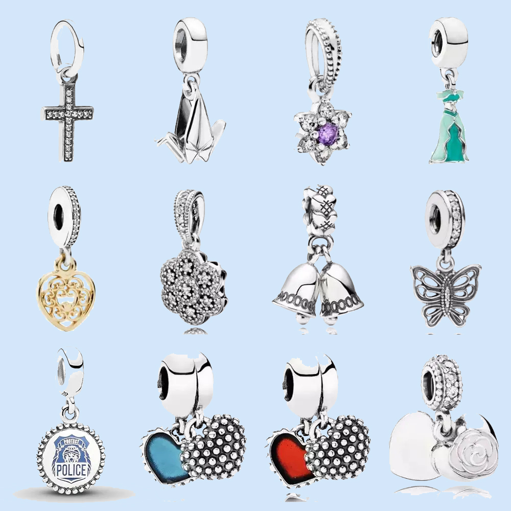

925 sterling silver charms for pandora jewelry beads jewelry gift carving suitable for woman Pendant Dangle Charm