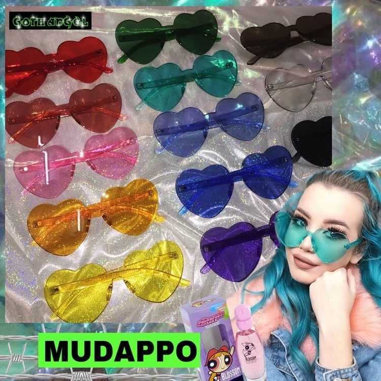 

same type of sunglasses, women's ins, pink love glasses, trendy