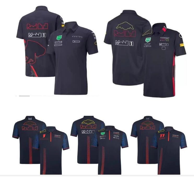 

New F1 racing polo shirt summer short-sleeved lapel body shirt same style customization