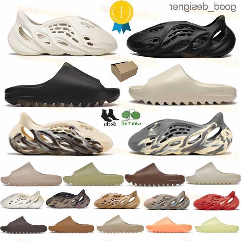

Designer Slippers Men Woman kanye slider Foam Runner Vermillion Mineral Blue Onyx Pure Sandals Ochre Bone¡yEzZIeS¡yEeZies¡Slide Resin Clog Desert, #15