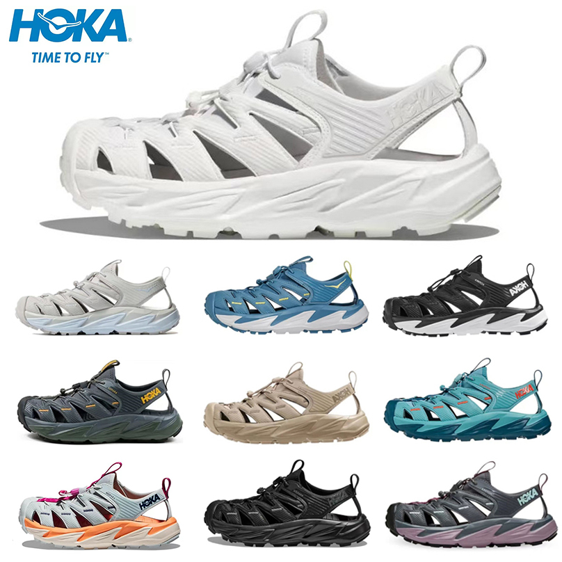 

2023 Hoka one one Hopara hokas sandals slippers slides Mens classic Triple Black white Oxford Tan orange blue women men slide slipper Sandal Shoes pantoufle sandale, Color#1