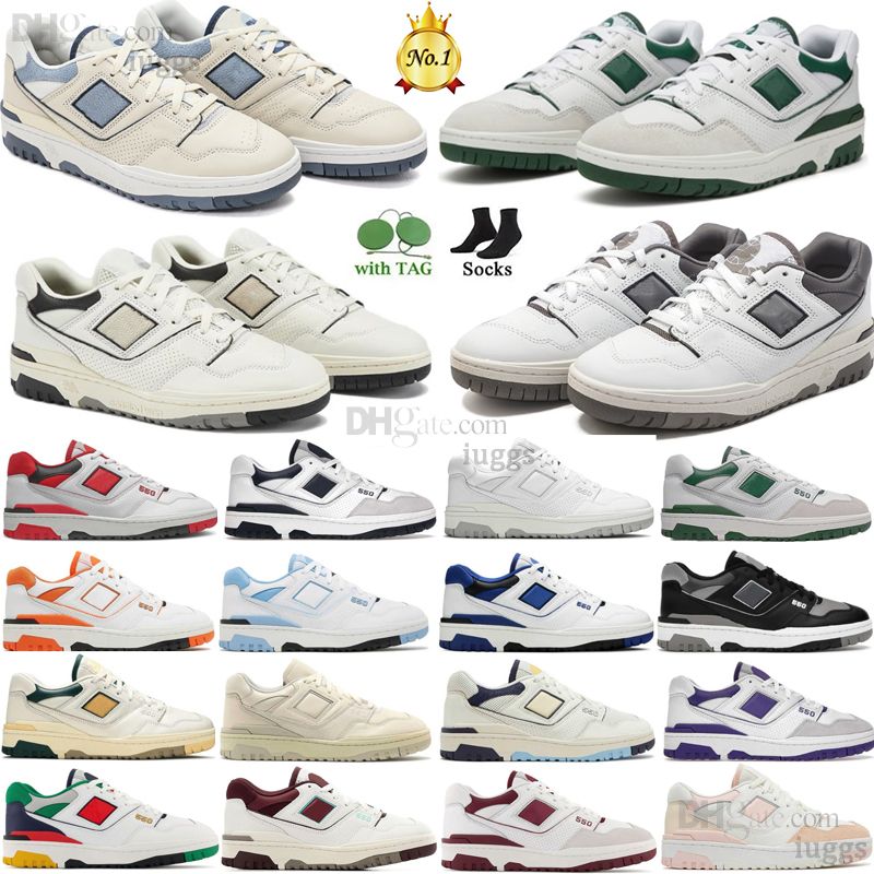 

Designer New Balance New Balances 550 B550 Casual shoes Cream Navy Blue White Green White Shadow Sea Salt Varsity Gold UNC Syracuse Men Women N550 outdoor couples, #6