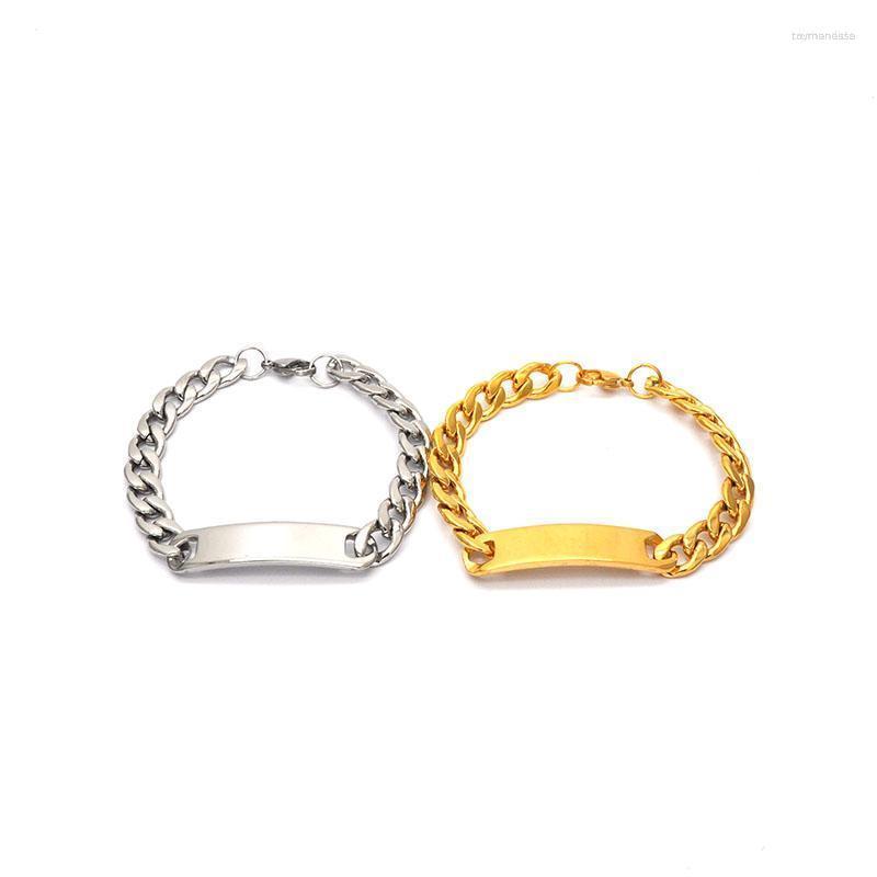 

Charm Bracelets Wholesale Men Women Bracelet Cuban Links & Chains Stainless Steel For Bangle Accessory Br04282 Raym22