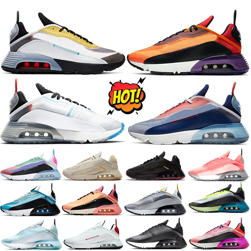 max 2090 Chaussures de course Hommes Femmes Pure Platinum triple noir blanc Laser Bleu Hommes Baskets Chaussures baskets de sport