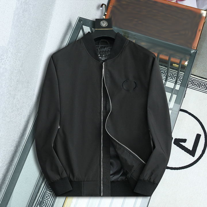 

Nylon Garment Dyed Utility Overshirt Men Jackets Casual Zipper Outdoor Windproof Tracksuit Men Coats Size, Black