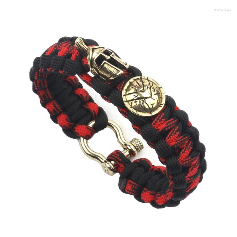 

Charm Bracelets Wilderness European And American Wind Life-saving Seven-core Umbrella Rope Bracelet Fashion Retro Spartan Hand OrnamentsChar