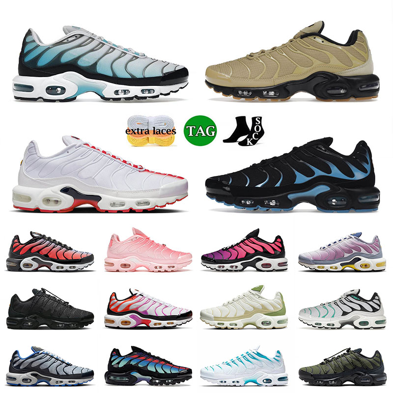 

Men Women Running Shoes Platform Sneakers Baltic Blue University Red Metallic Silver Dusk OG Gold Bullet Brazil Tn Plus Terrascape Tns Athletic Trainers 36-46, 18