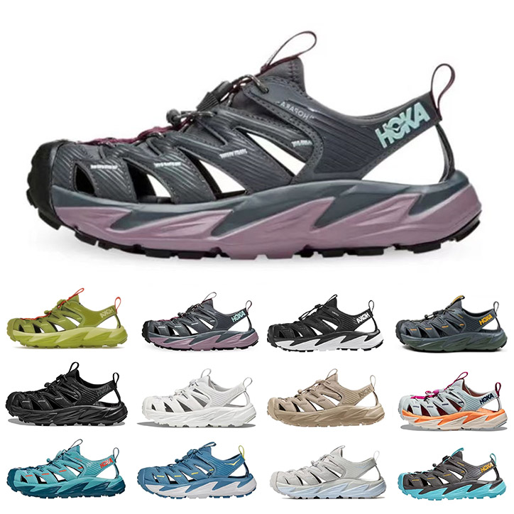 

Hoka one one Hopara sandals slippers slides fashion Mens classic Triple Black white Oxford Tan orange blue women men slide slipper Sandal Shoes pantoufle sandale