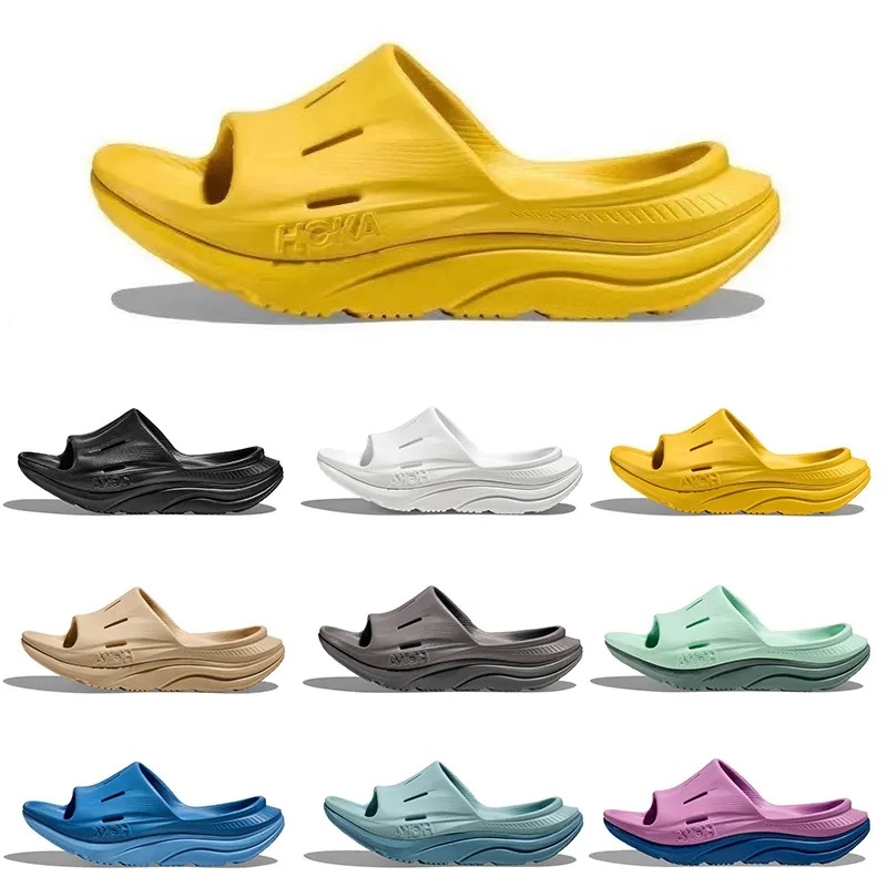 

2023 Hoka Designer Slippers For Mens Womens pantoufle One One Ora Recovery Slide 3 Triple Black White blue green Sand Onyx Summer Sandal Sliders Scuffs