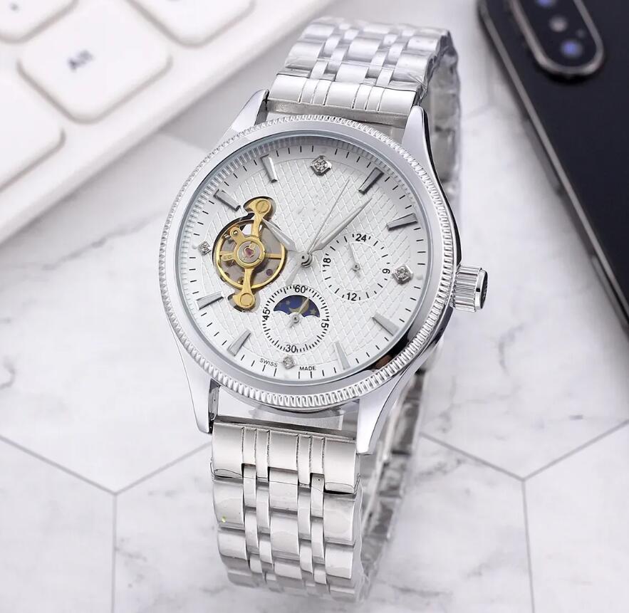 

2023 Mens wristwatches designer Automatic Mechanical watches high quality Stainless steel leather strap Boutique fashion Tourbillon watche man women wrist-watc, Box