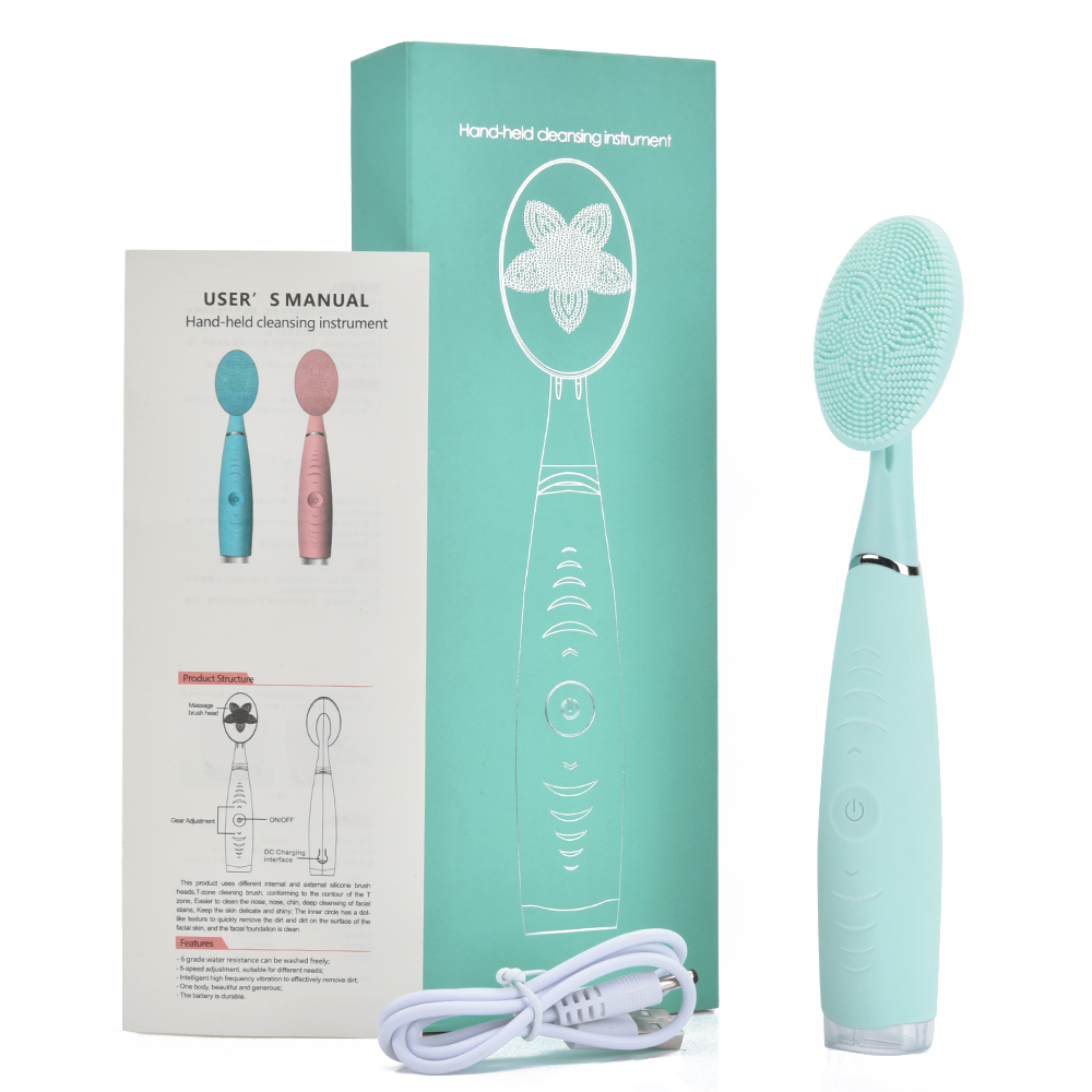 

Face Brush Facial Cleansing Brush Electric Beauty Appliances Washing Brush Tools Face Washer Silicone Massage Brush Cosmetology