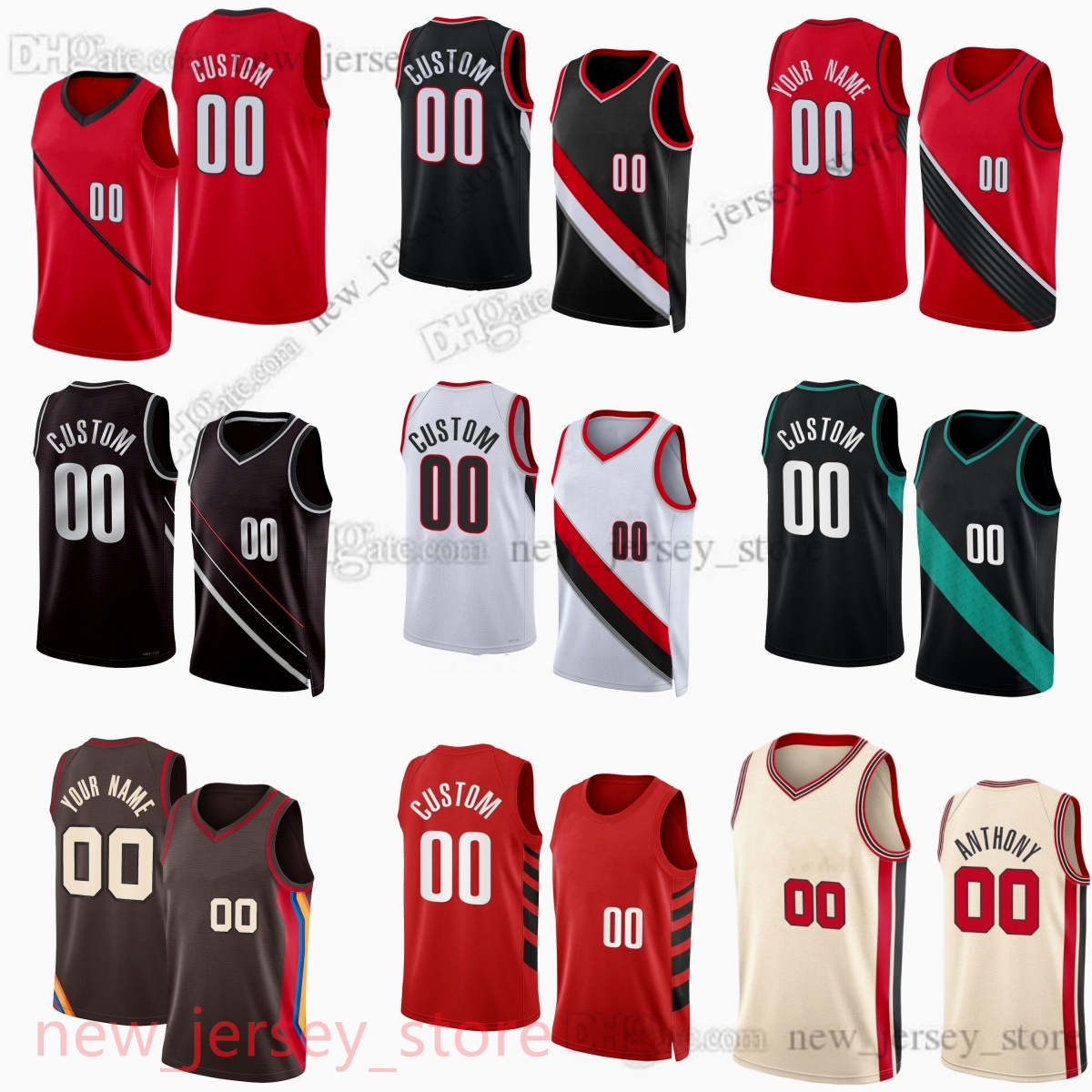 

Scoot Henderson Jersey 2023 Draft Pick NO.3 Custom Printed Basketball Jerseys 17 Shaedon Sharpe 0 Damian Lillard 9 Jerami Grant Josh Hart Keon Johnson Kris Murray, Printed (with team logo)