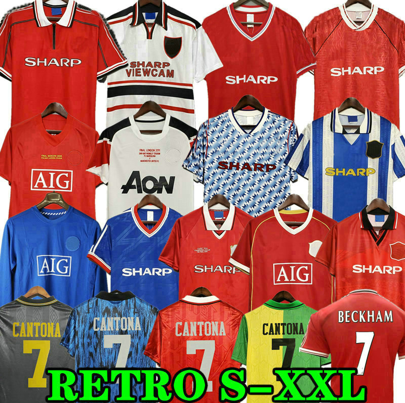 

Retro 2002 CANTONA Soccer jersey football Giggs SCHOLES Beckham RONALDO Solskjaer ROBSON KEANE Carrick 06 07 08 94 96 97 98 99 86 88 1990, 08 09 away