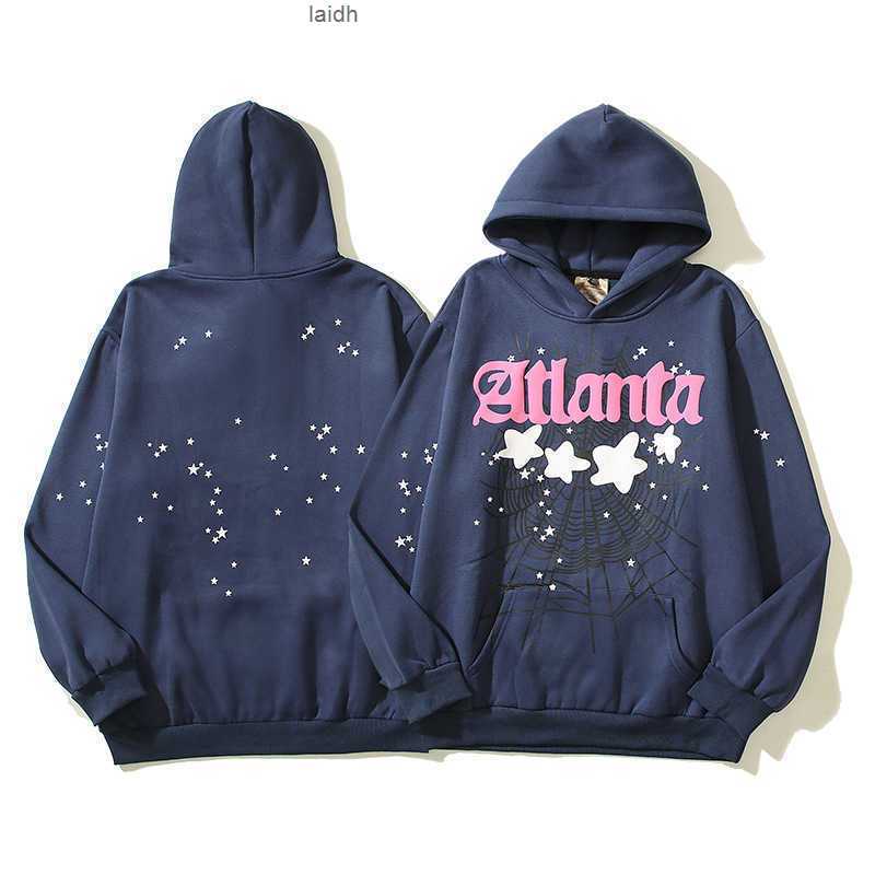 

Men's Hoodies Sweatshirts Sp5der Spider Web Star Letter and Women's Hooded Sweatshirt Same Style Batchswlh, Royal blue