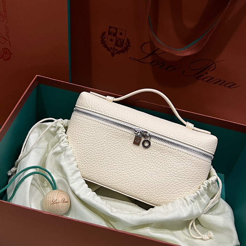 

Designer Bag Loropiana Extra Pocket Pouch L19 Calfskin Clutch Bag 10A Mini Crossbody Bag With Box LP01