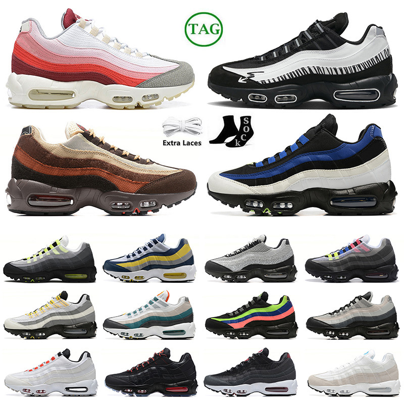 

Classic OG Neon 95 Running Shoes for Men Women 95s Aegean Storm Sequoia Sketch Reflective Safari Black Anatomy of Airs Designer Sneakers Outdoor Shoe, B27 40-46 white beige grey
