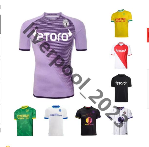 

22 23 AS Monaco soccer jerseys FC Nantes Toulouse AJ Auxerre Ben Yedder Golovin M.CAMARA football shirts Golovin 2023 2024 Strasbourg Gameiro maillot de foot AA