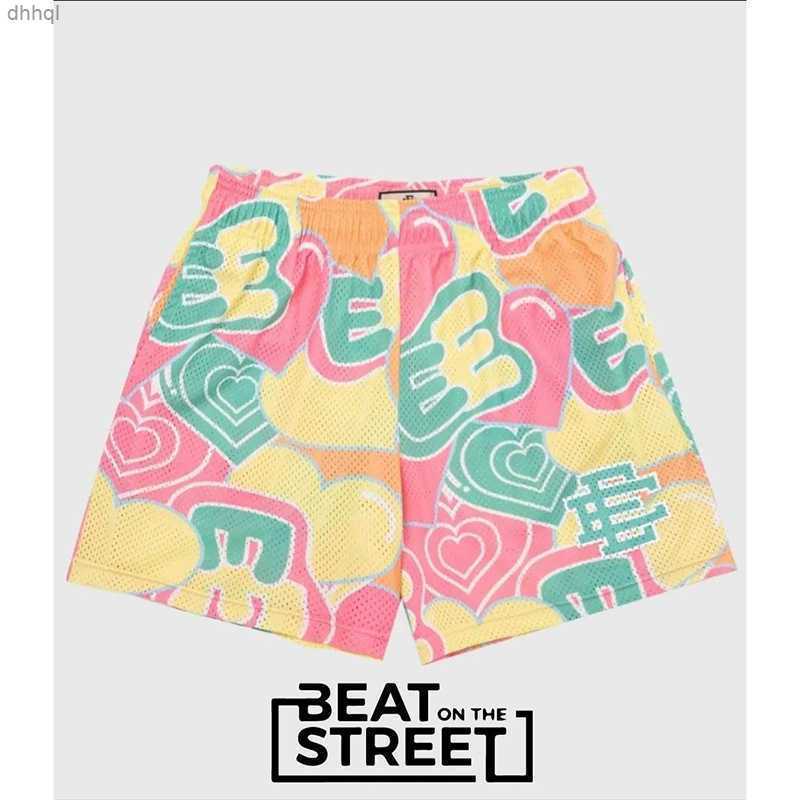 

shorts EE casual American basketball pants Running sports fitness loose football pants Mesh quarter pants shorts 10, Pink