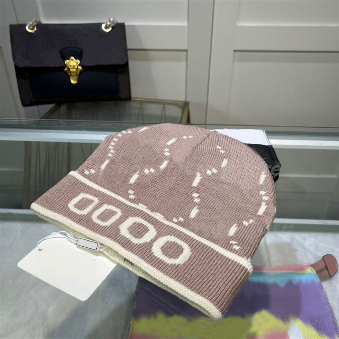

New Fashion Designer beanie caps Men's Autumn letter thermal hat women's winter ski bonnet Skull cap Sky casual warm knit hats