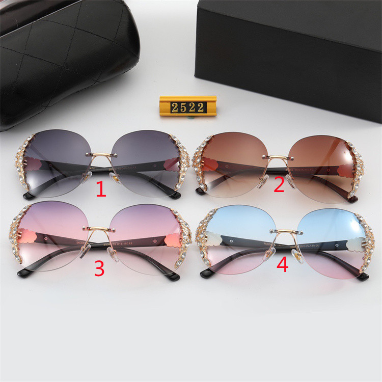 

women designer sunglasses brand sunglasses for men New fashion trend women's sunglasses metal Europe and the United States explosive sunglasses 2522