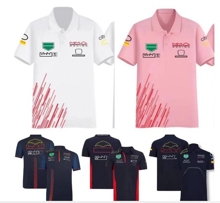 

F1 racing T-shirt summer new polo shirt with custom