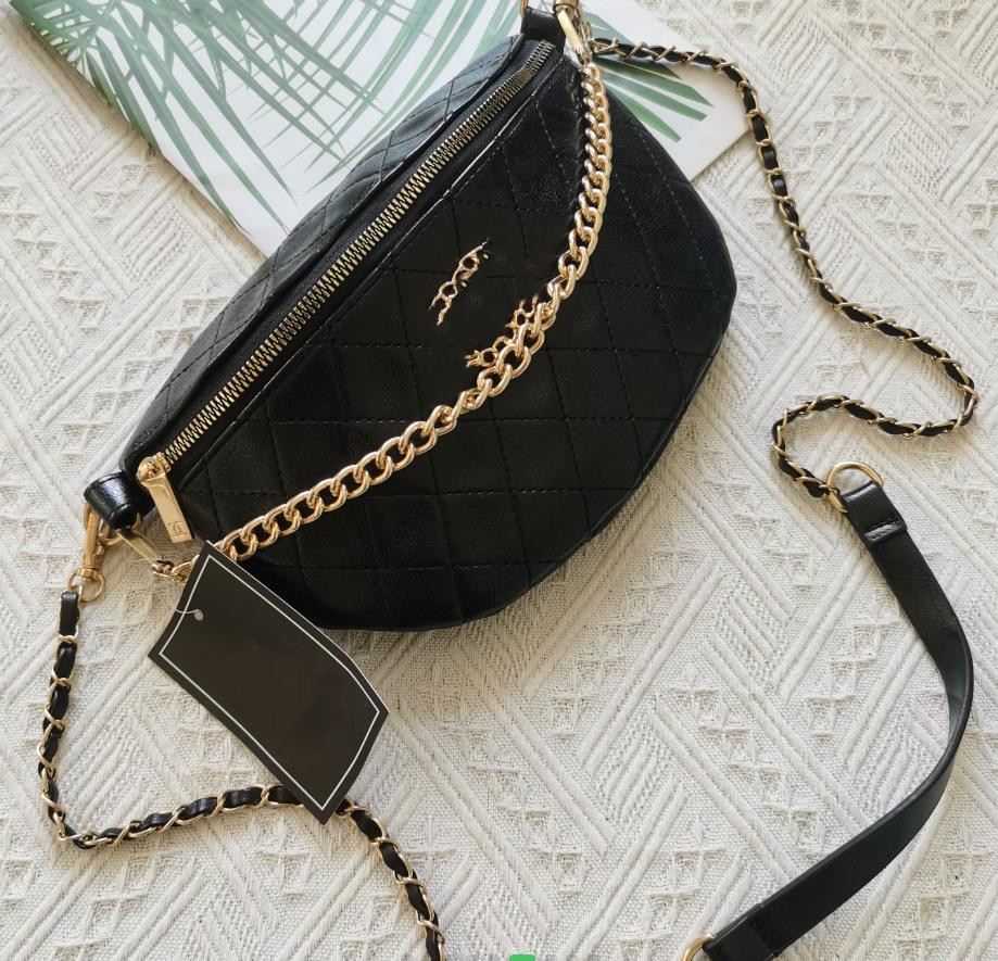 

High-end chain bag niche texture broadband chest bag female oblique span all simple casual diamond lattice wandering bags Wholesale