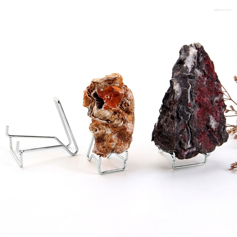 

Jewelry Pouches Multipurpose Display Stand Pography Props Bracket Mineral Holder For Shop Window Wedding Show-Agate Rock