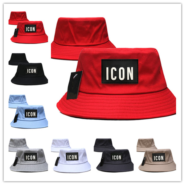 

Ceoon Unisex Embroidered icon Face Bucket Hat Panama Cap Sun Prevent Hats