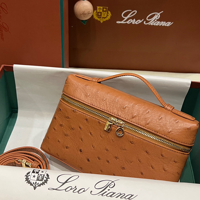 

Designer Handbag Loropiana Extra Pocket Pouch L19 Genuine Leather Clutch Bag 10A Luxury Mini Tote Bag With Box LP03