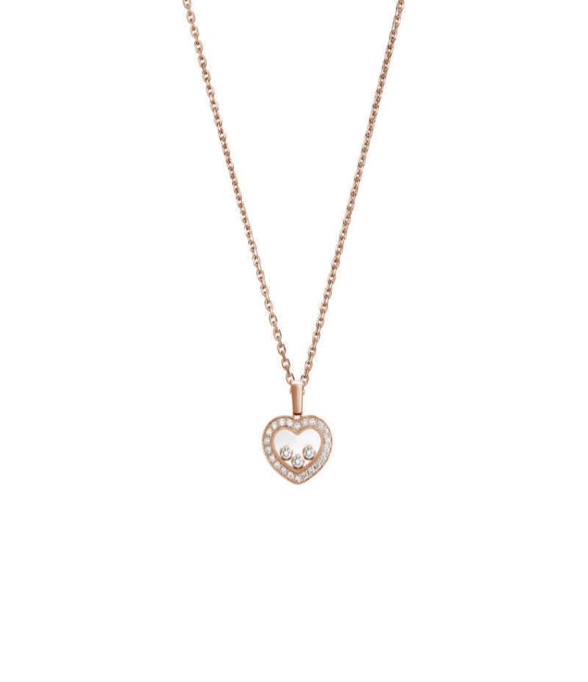 

ChopinYang Zi same necklace love clavicle chain female smart exquisite peach heart light luxury niche design sense high heart shap2861231