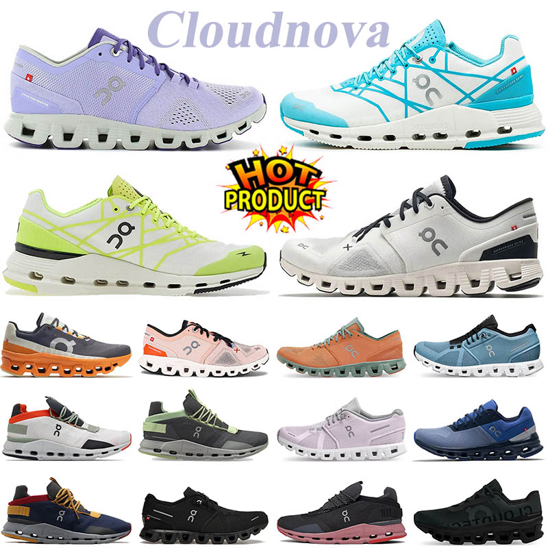 

ON Designer Cloud X 3 running shoes clouds ivory frame rose sand plums eclipses Frost Acai Yellow workout and cross low oncloud men women sports sneakers trainers, A20 cloud 5 all black