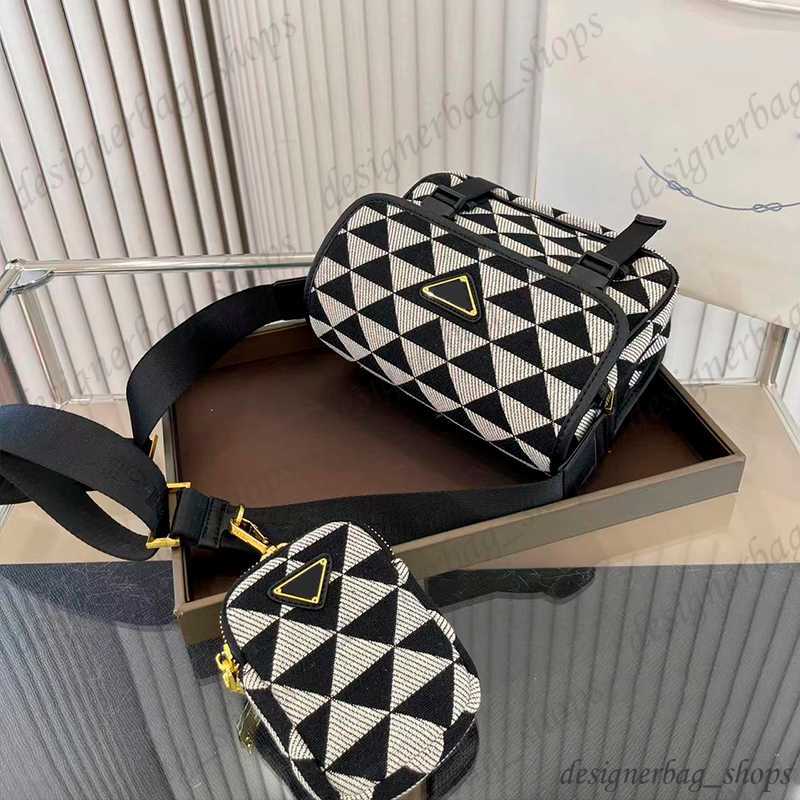 

designer bag Famous bag ladies camera bag two sets of white triangle pattern stitching fashion crossbody bag triangle metal logo decoration women shoulder bag 30603, Beige