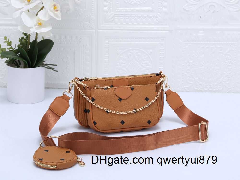 

Shoulder Bags High Quality 3pcs set Luxurys Designers Purse Woman Fashion Monogrames Multi Pochette Felicie Chain Clouise Crossbody Bag, #1