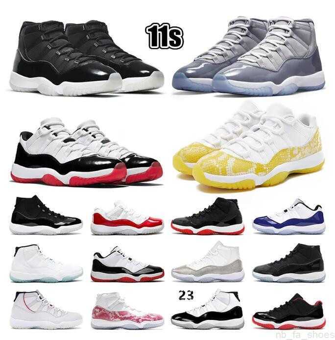 

jumpman 11 Original basketball shoes high og Yellow Snakeskin Concord Bred 25th Anniversary men women outdoor traniers 11s Cool Grey Pink Snakeskin sneakers 36-47, 18