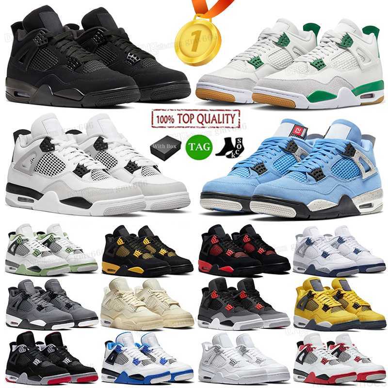 

4 basketball shoes for men women 4s Pine Green Military Black Cat Sail Red Thunder White Oreo Cool Grey Blue University Seafoam mens sports sneakers Jumpman, 16