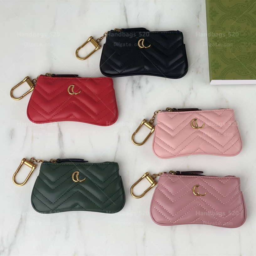 

Luxury Designer Wallets for Women Lipstick Coin Key Storage Coin Purse Canvas Leather Small Zipper Wallet Ladies Keychain, 16