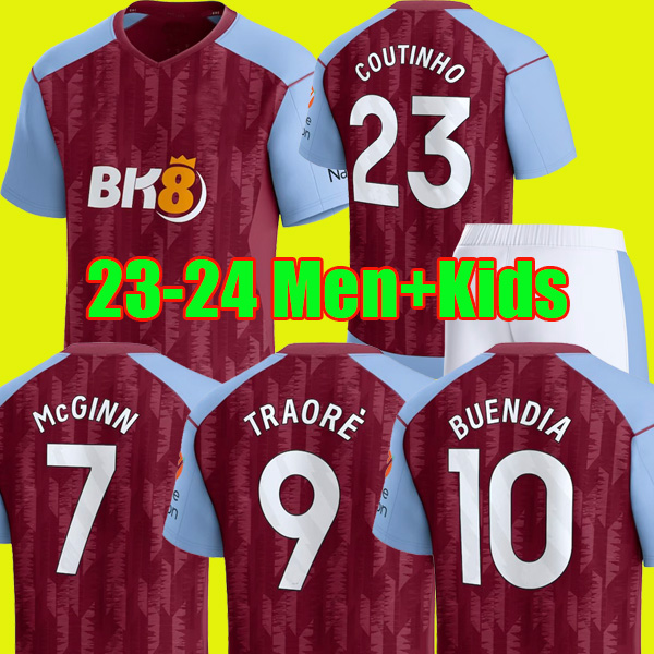 

KAMARA Aston villaES 23 24 Soccer Jerseys 2023 2024 WATKINS BUENDIA McGINN J. RAMSEY TRAORE DIGNE DOUGLAS LUIZ MINGS YOUNG CASH COUTINHO men kids home football Shirts, 23-24 home